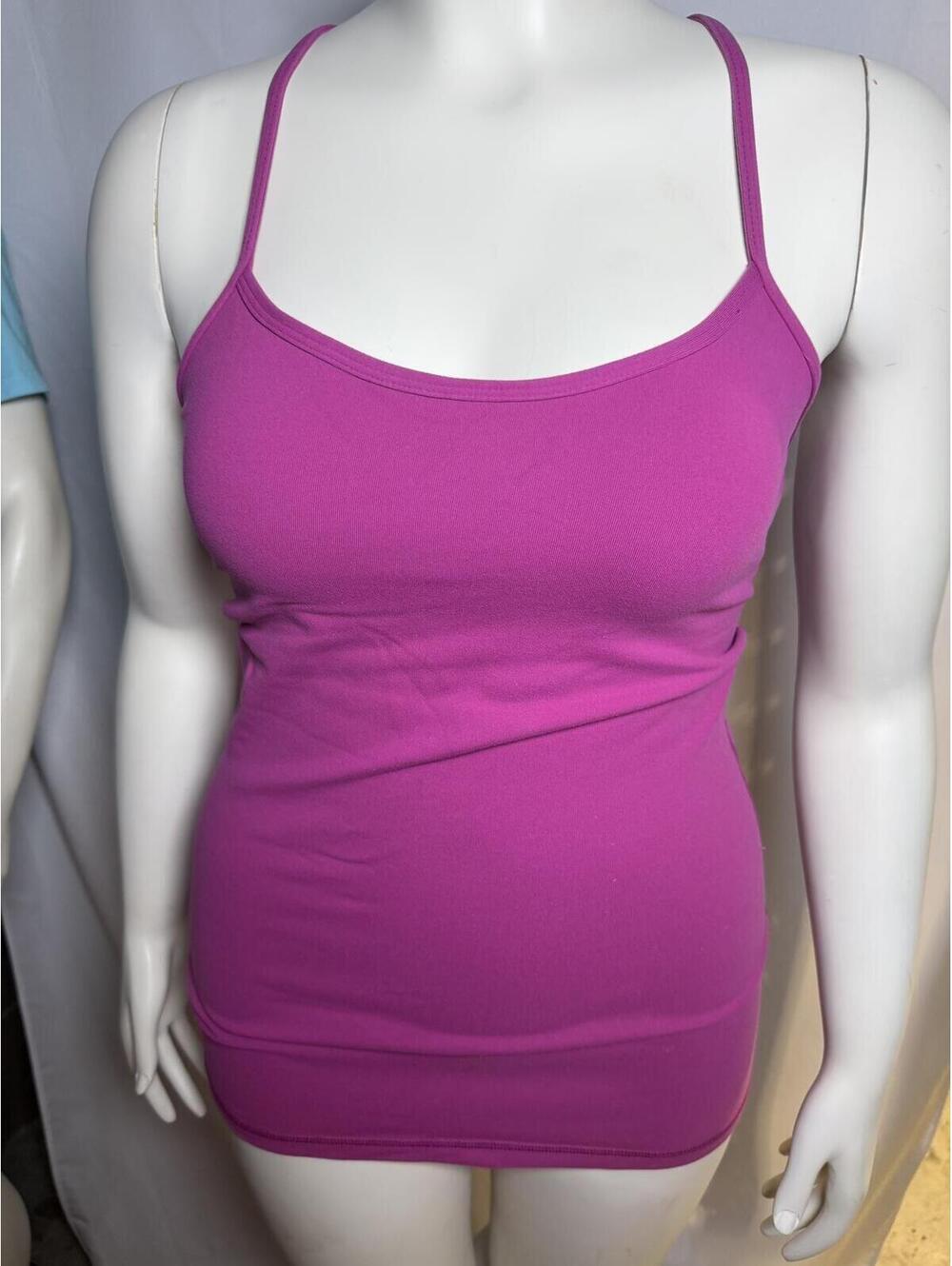 Lululemon Magenta Racerback Fitted Tank Size 8